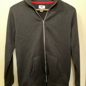 Old Navy Men's Charcoal Zip-Up Sweater